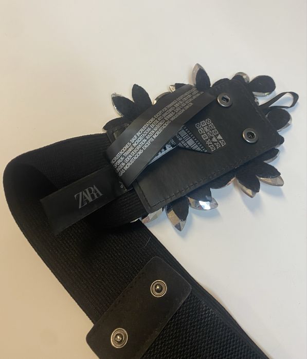 Колан Zara - ластичен с цветни камъни