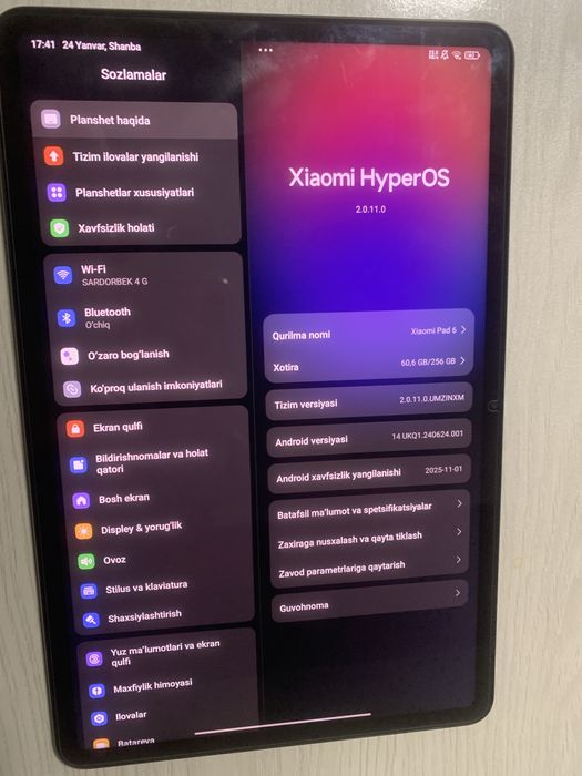 Xiaomi HyperOS pad6