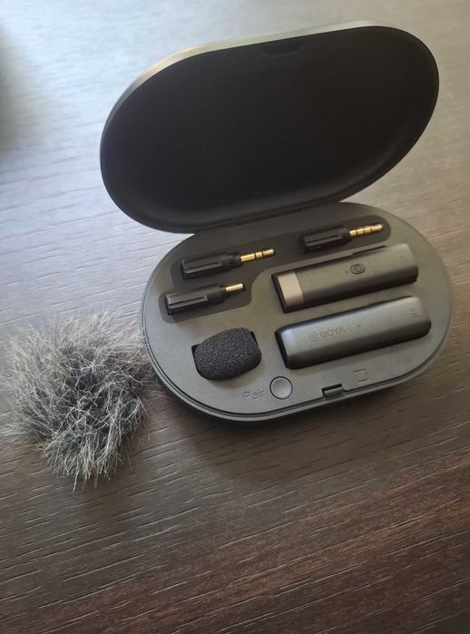 Lavalieră wireless Boya BY-WM3U – USB-C + jack 3.5, set complet