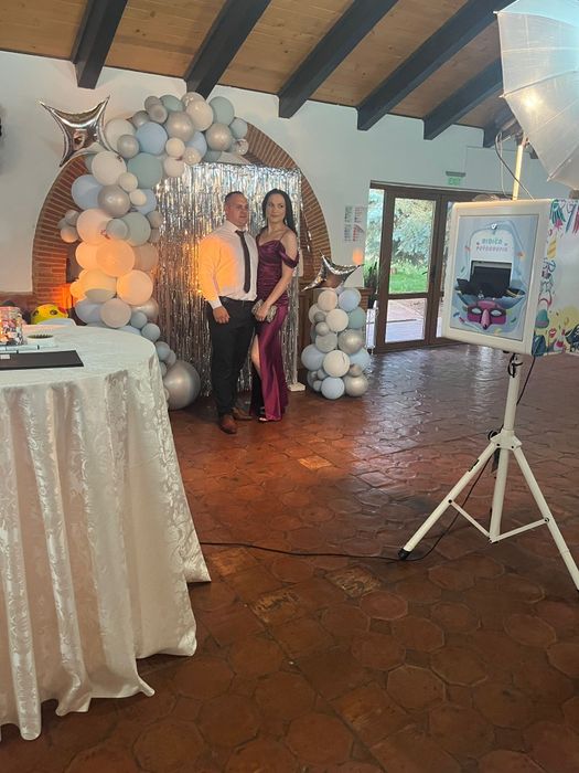 Cabină Foto + Platformă 360 + Pistoale CO2 Evenimente Nuntă Botez Majorat