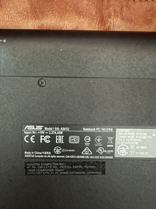 Asus A541U i3 gen 7