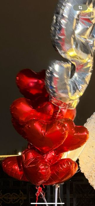 Шар сердечки 10 шт