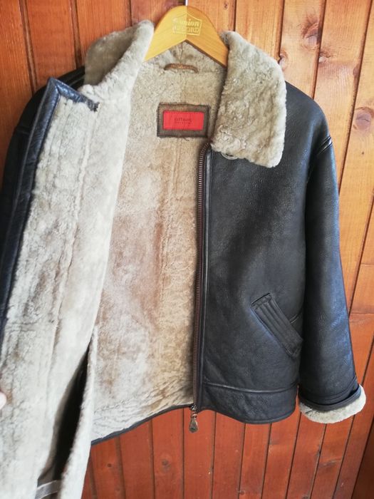 Geaca Aviator piele Offset M cu blana