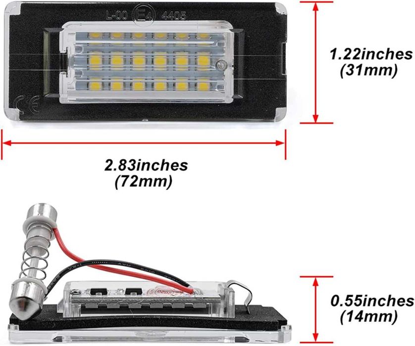 LED плафони регистрационен номер за Mini Cooper R56 R57 R58 R59
