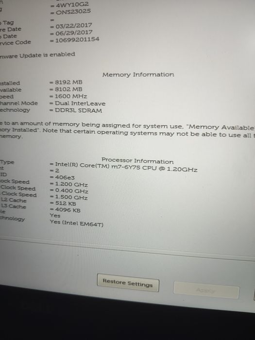 Dell Latitude 7370 M7-6Y75