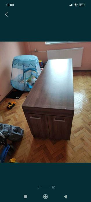 Барплот и шкаф МДФ 18мм. Дъб какао