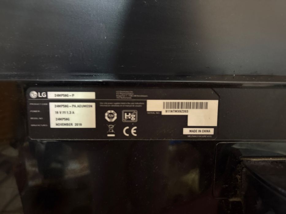 Геймърски монитор LG 24MP59G-P | 24" IPS Full HD | 75Hz | FreeSync