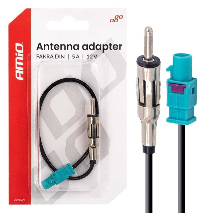Адаптер за антена от FAKRA към DIN 5A 12V AMIO 04443