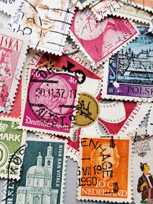 Лот различни пощенски марки над 100 бр., от началото на 20 век