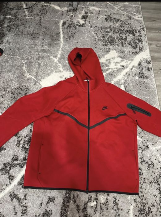 NIke Tech Fleece Rosu 2XL