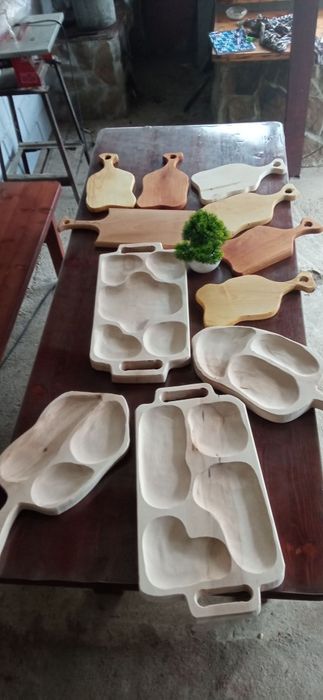 Platou servire rustic din lemn