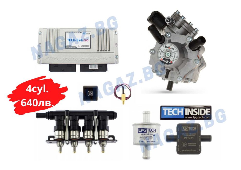 Газов инжекцион 4cyl. LPG TECH-324OBD/gazov injekcion LPG TECH-326/328