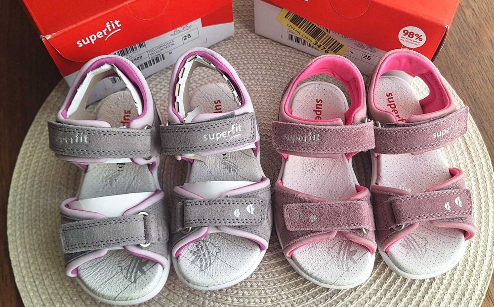 Сандали - нови - Geox, Superfit, Garvalin - н. 25