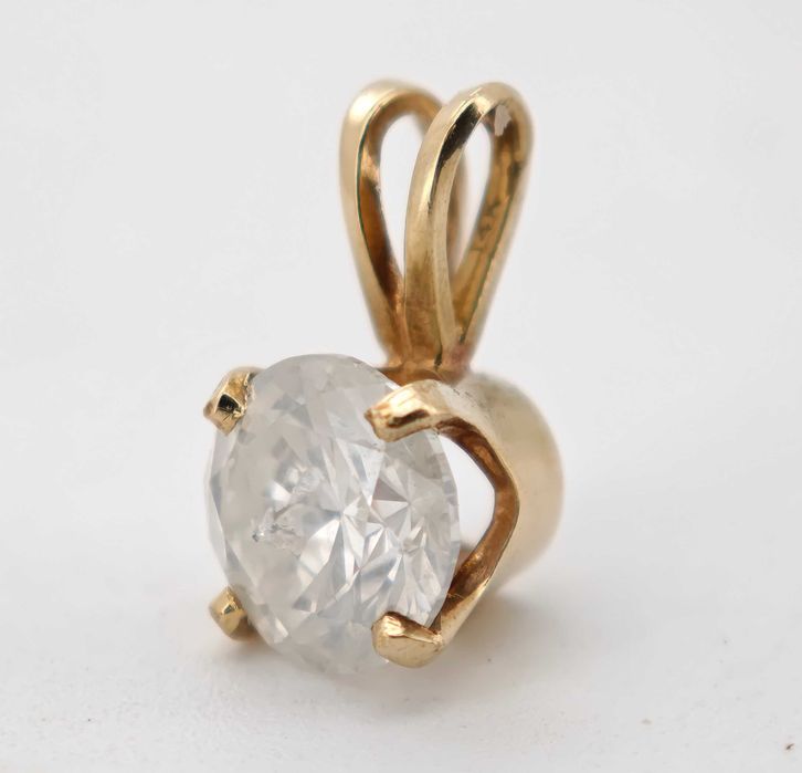 Pandativ aur 14k cu diamant 0.70ct