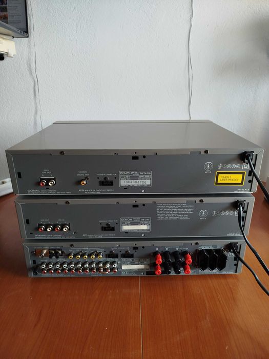 Sistem audio Denon complet  Amplificator  CD Player  Deck Telecomanda