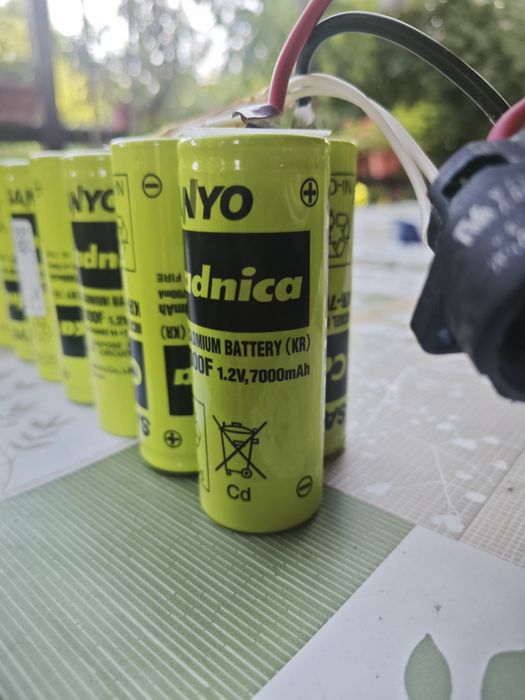 Celule Sanyo Cadnica / Panasonic KR-7000F Ni-Cd (F-Size) — 1,2 V, 7000