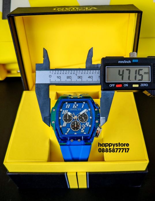INVICTA Ghost Blue 47 mm, Инвикта нов ръчен часовник