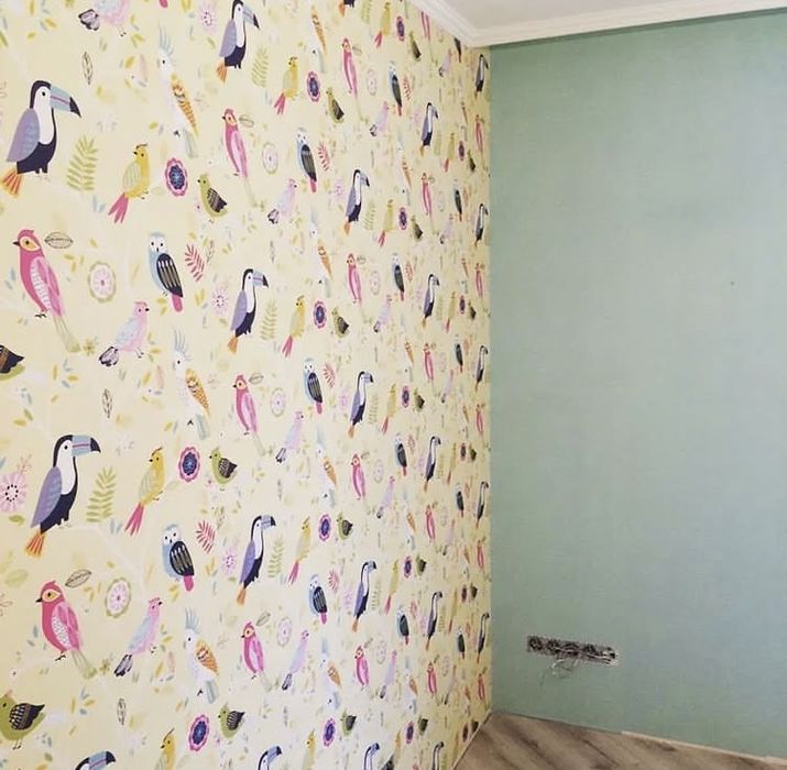 Поклейка обоев