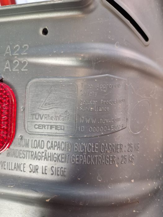 Scaun copii pt bicicleta (25kg max) transport