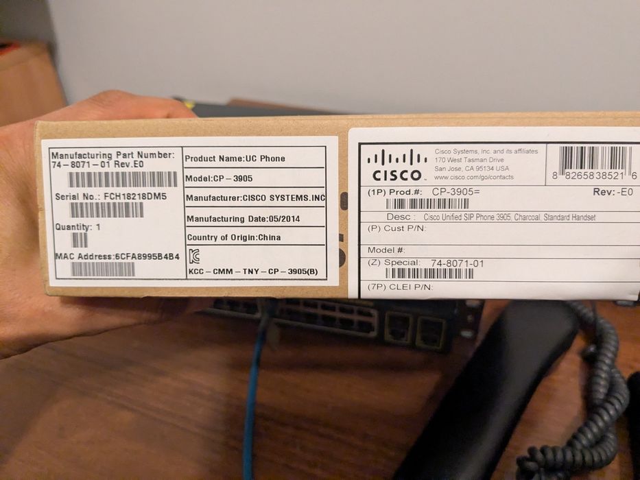 IP телефоны Cisco 7962G и CP-3905
