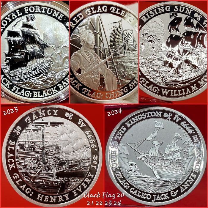 Perth Mint Black Flag Quokka SuperPit  monede lingou argint 999 pur