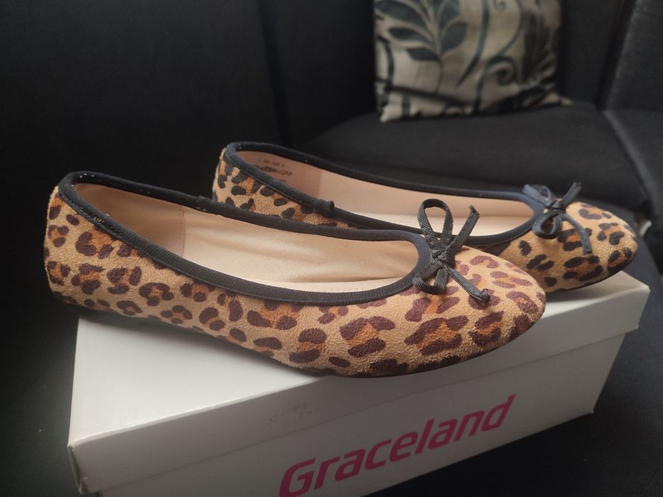 Обувки балеринки леопард, ном 36