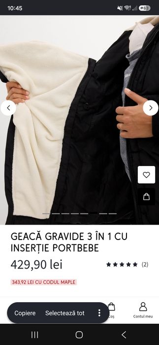 Geaca gravida 3 in 1