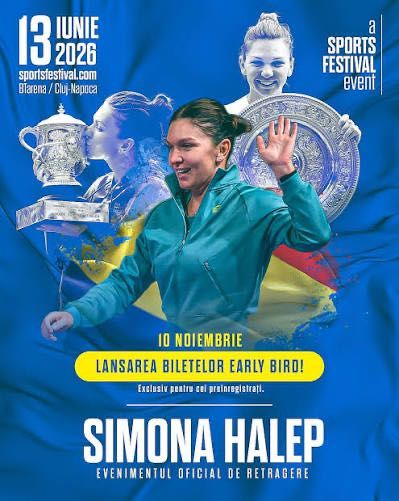 Bilete Simona Halep eveniment de retragere