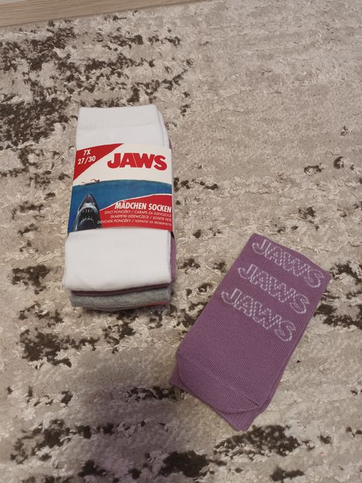 Детски чорапи за момиче.Размер 27-30.Нови.7 броя.Цена-4 евро.