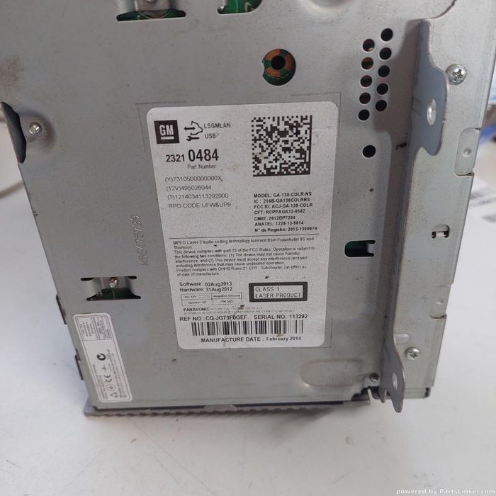 Cd Player Auto Opel Astra J (P10) [ 2009 - 2015 ] Oem M5G475739