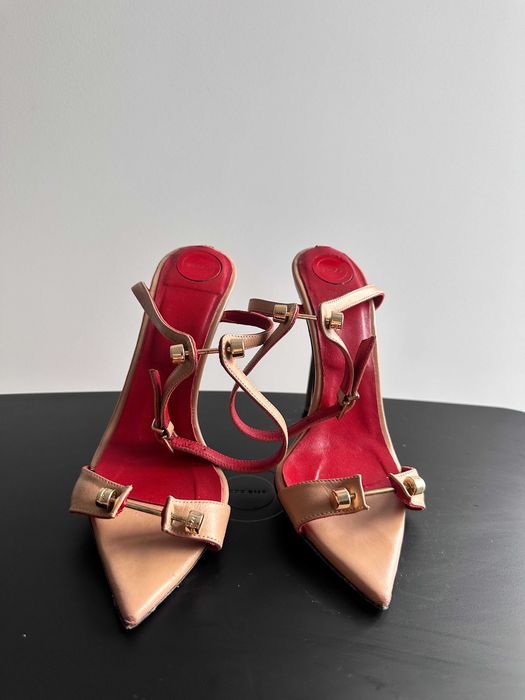 Sandale Hardot 35 elegante din piele naturala bej