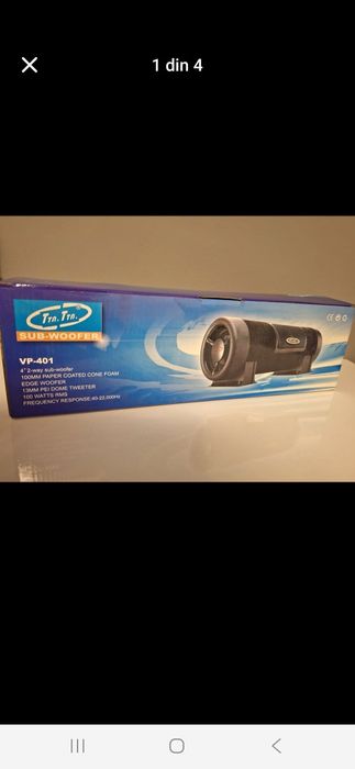 Tub de bass subwoofer activ