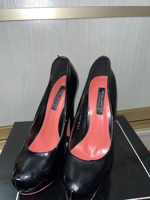 Туфли каблук лакированные