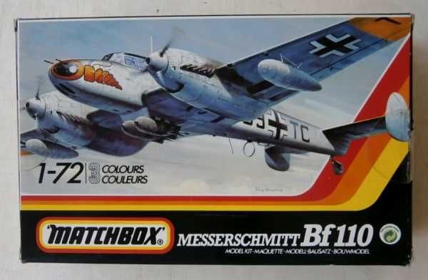 Сборная модель самолета «Мессершмитт» Bf 110 ( 1/72 Matchbox)