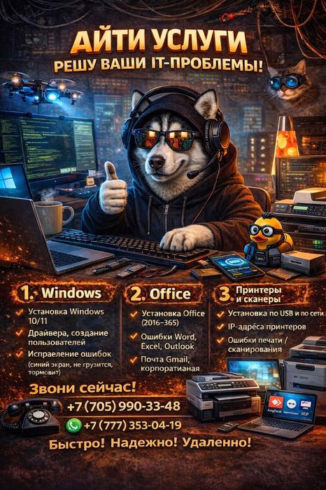 IT услуги пишите и звоните