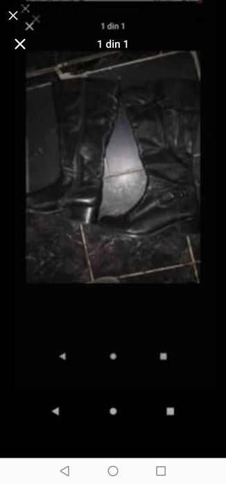 Cizme piele mar 41 cu flecuri rezerva