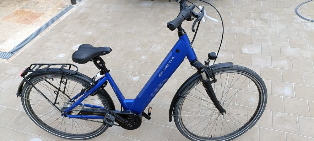 Bicicleta electrica aluminiu Saxonete led fata spate 1200km