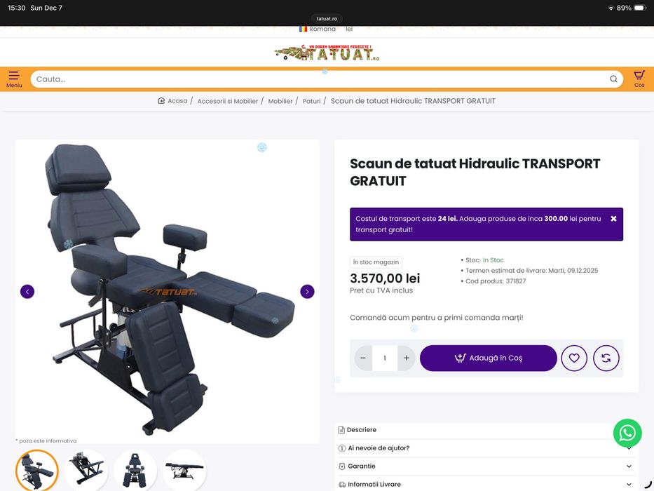 Pat hidraulic tatuat-cosmetica