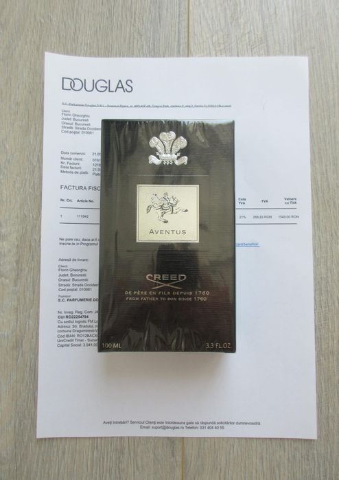 Parfum Avent.us Creed - 100ml - Nou,Sigilat