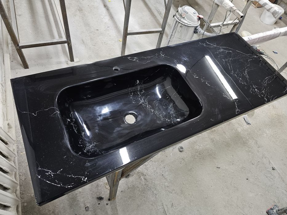 Литая раковина и столешница под ваш размер и цвет