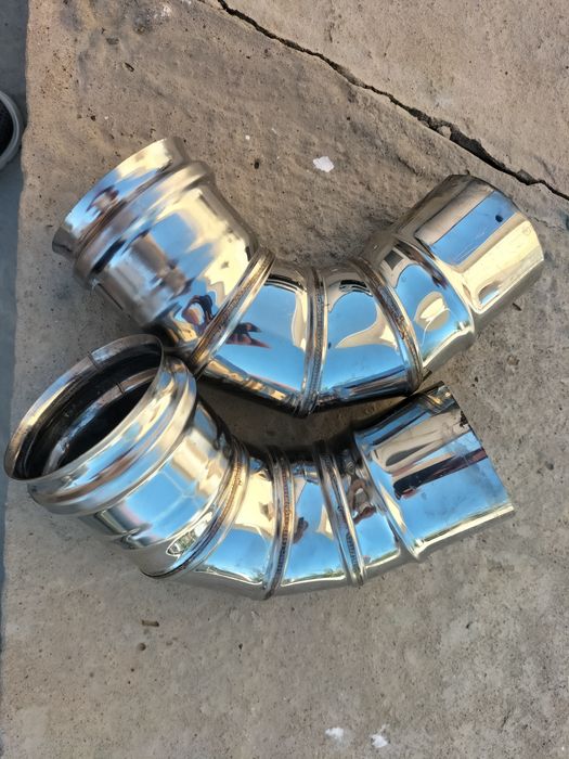 Отвод дымоход для котла 80мм