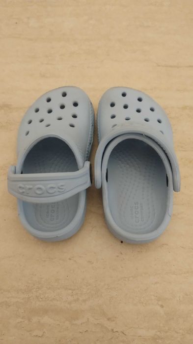 Детски сандали CROCS - светлосини и тъмносини №22