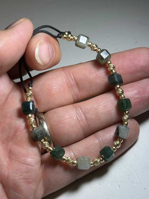 BRATARA AUR 14K + Pietre Semipretioase - Bile - Snur -2.7g - 455lei/gr