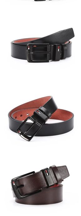 Curea Bărbați Neagra , Curea Tommy Piele Ecologica 120cm