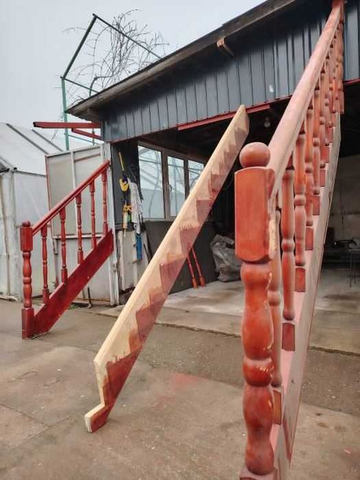 Balustrada lemn H total 240 cu podet