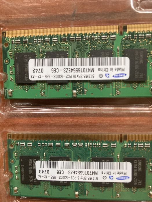 RAM за лаптоп 2x512