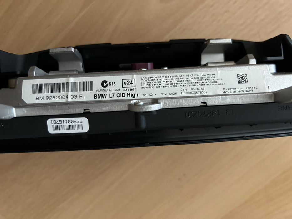 Display nbt nbt evo bmw f30/f31/f32/f33/f34/f36 nbt nbt evo