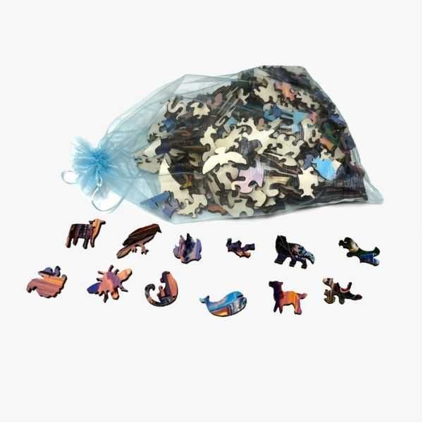 Дървени пъзели с животни - Различни видове