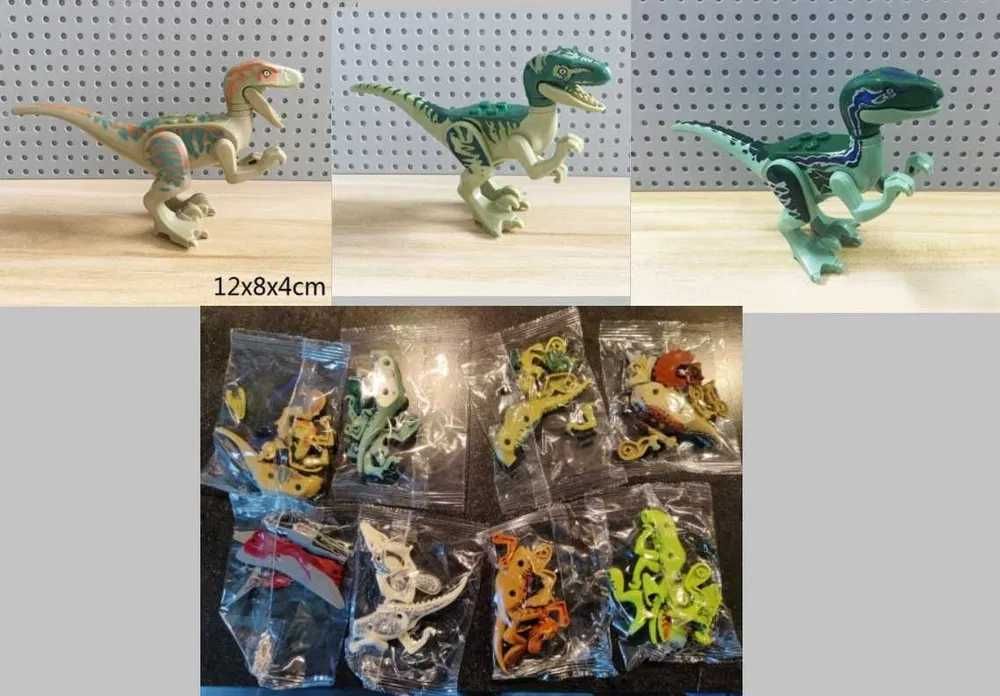 Dinozauri set 8x tip lego jurassic T rex Indoraptor Indominus blue
