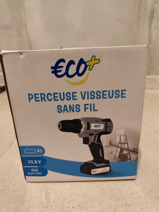 Акумулаторен винтоверт ECO+, 10,8V като нов